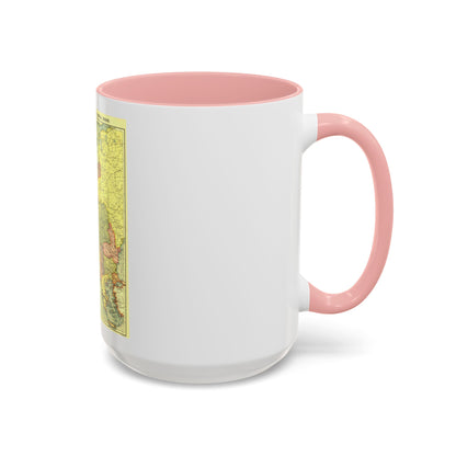 Europe, Central & the Balkan States (1915) (Map) Accent Coffee Mug