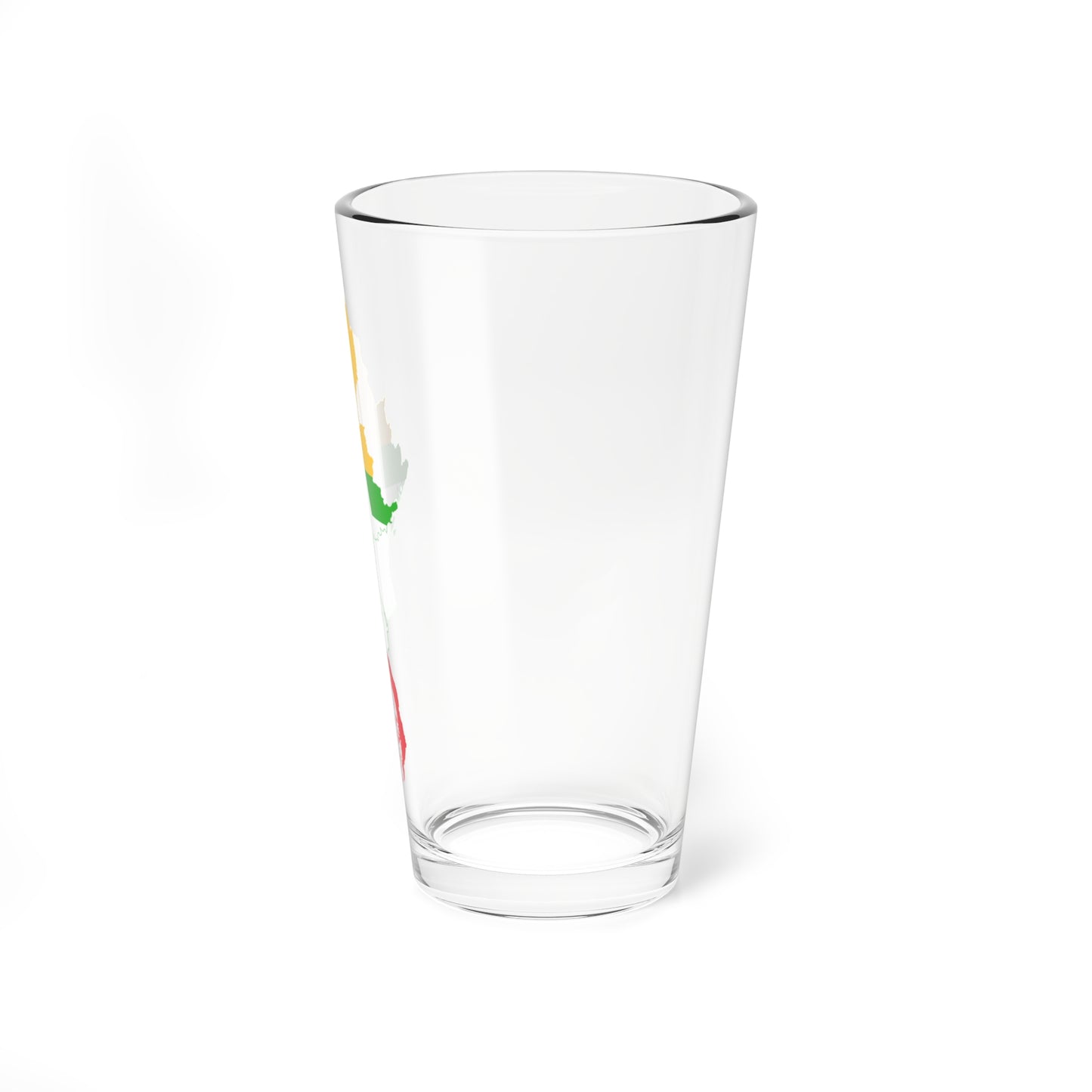 Flag map of Myanmar (Myanmar) Pint Glass 16oz