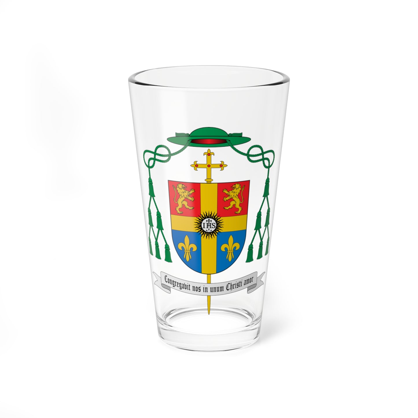 Escudo de Dilmo Franco de Campos (Spain) (Coat of Arms) Pint Glass 16oz