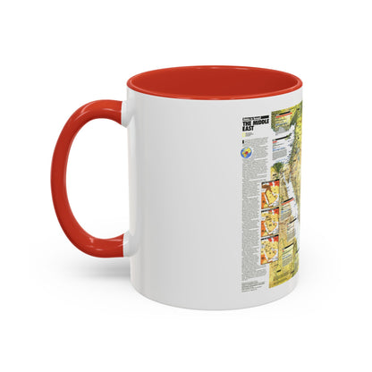 Middle East - States in Turmoil (1991) (Map) Accent Coffee Mug