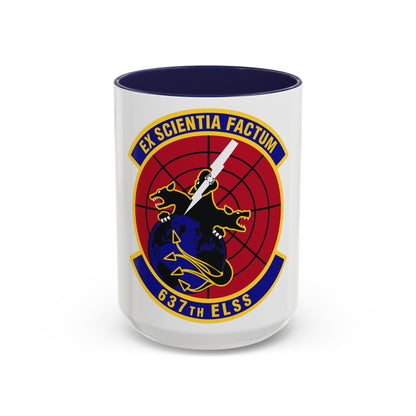 637th Electronic Systems Squadron (U.S. Air Force) Accent Coffee Mug