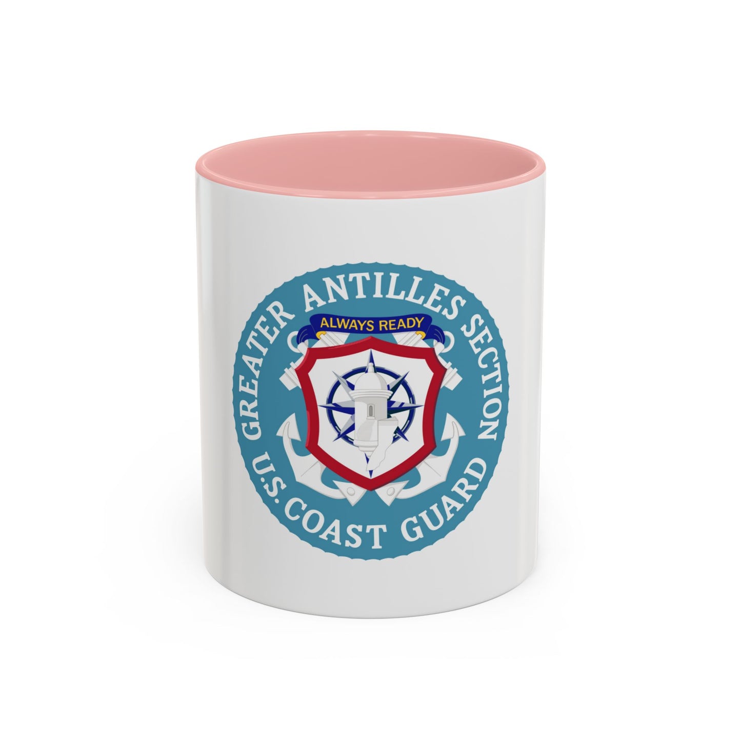 USCG Greater Antilles Section (U.S. Coast Guard) Accent Coffee Mug
