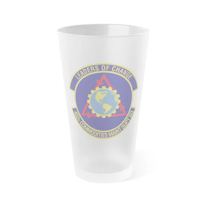 402d Commodities Maintenance Support Squadron (U.S. Air Force) Frosted Pint Glass 16oz-16oz-Frosted-Go Mug Yourself