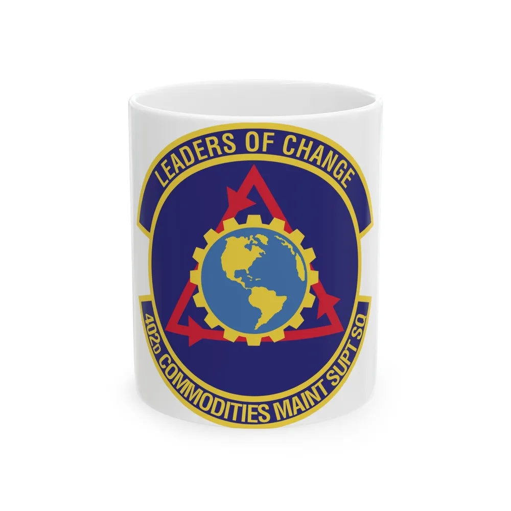 402d Commodities Maintenance Support Squadron (U.S. Air Force) White Coffee Mug-11oz-Go Mug Yourself