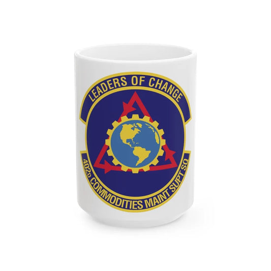 402d Commodities Maintenance Support Squadron (U.S. Air Force) White Coffee Mug-15oz-Go Mug Yourself