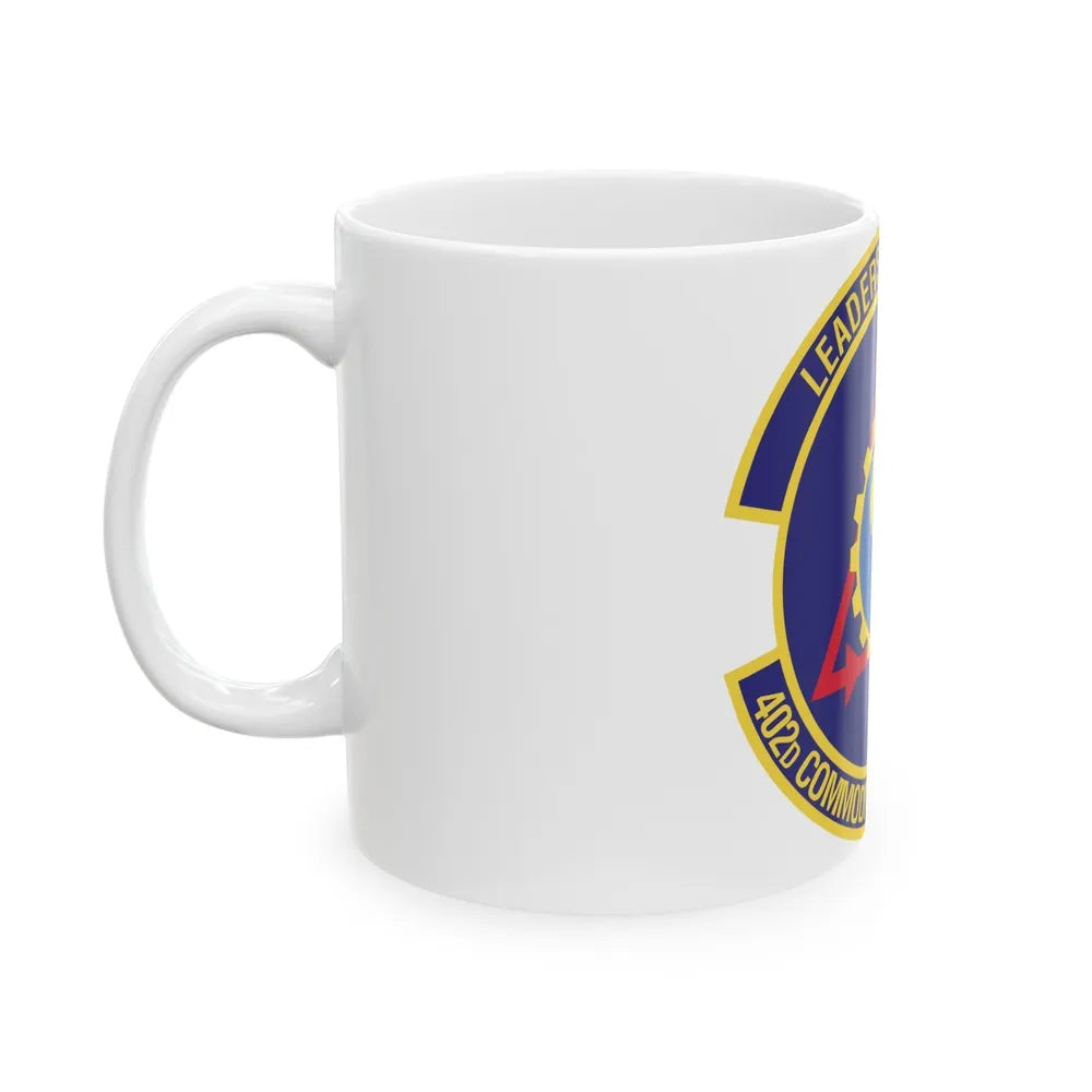 402d Commodities Maintenance Support Squadron (U.S. Air Force) White Coffee Mug-Go Mug Yourself