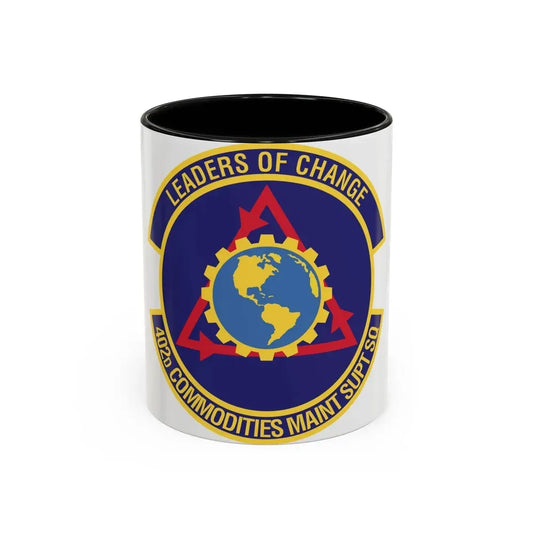402d Commodities Maintenance Support Squadron (U.S. Air Force) Accent Coffee Mug 11oz Black - Go Mug Yourself