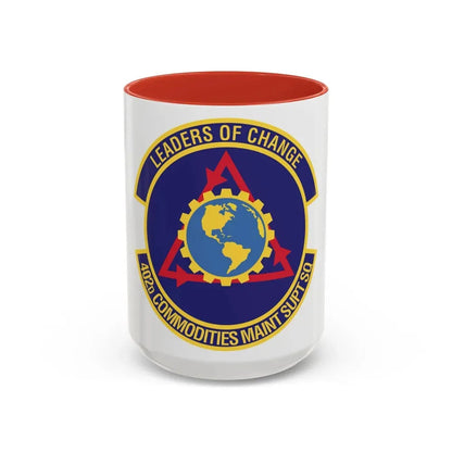 402d Commodities Maintenance Support Squadron (U.S. Air Force) Accent Coffee Mug 15oz Red - Go Mug Yourself