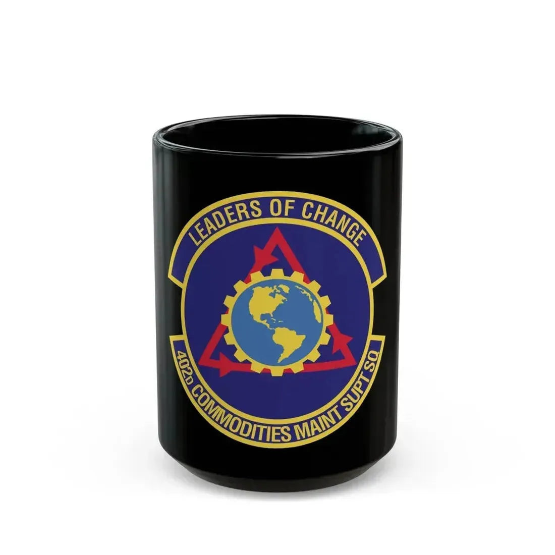 402d Commodities Maintenance Support Squadron (U.S. Air Force) Black Coffee Mug 15oz - Go Mug Yourself