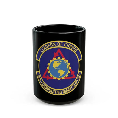 402d Commodities Maintenance Support Squadron (U.S. Air Force) Black Coffee Mug 15oz - Go Mug Yourself