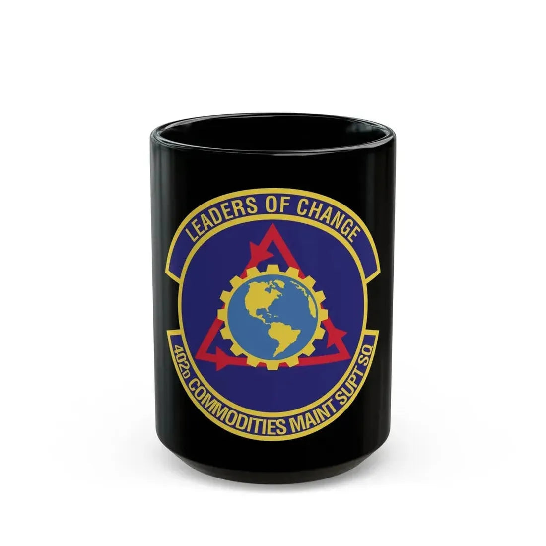 402d Commodities Maintenance Support Squadron (U.S. Air Force) Black Coffee Mug 15oz - Go Mug Yourself