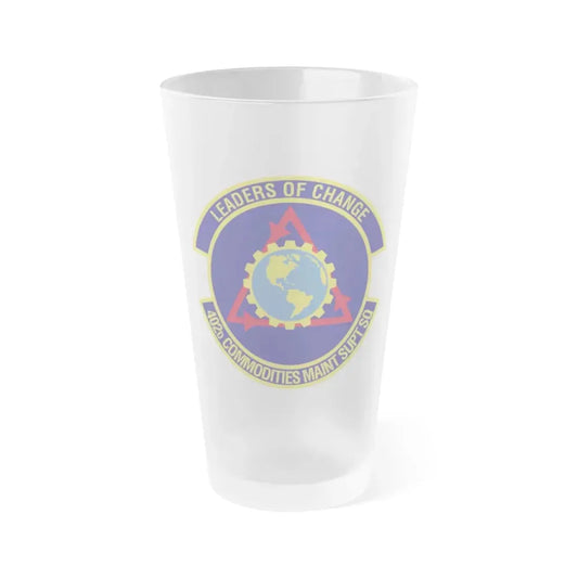 402d Commodities Maintenance Support Squadron (U.S. Air Force) Frosted Pint Glass 16oz 16oz Frosted - Go Mug Yourself