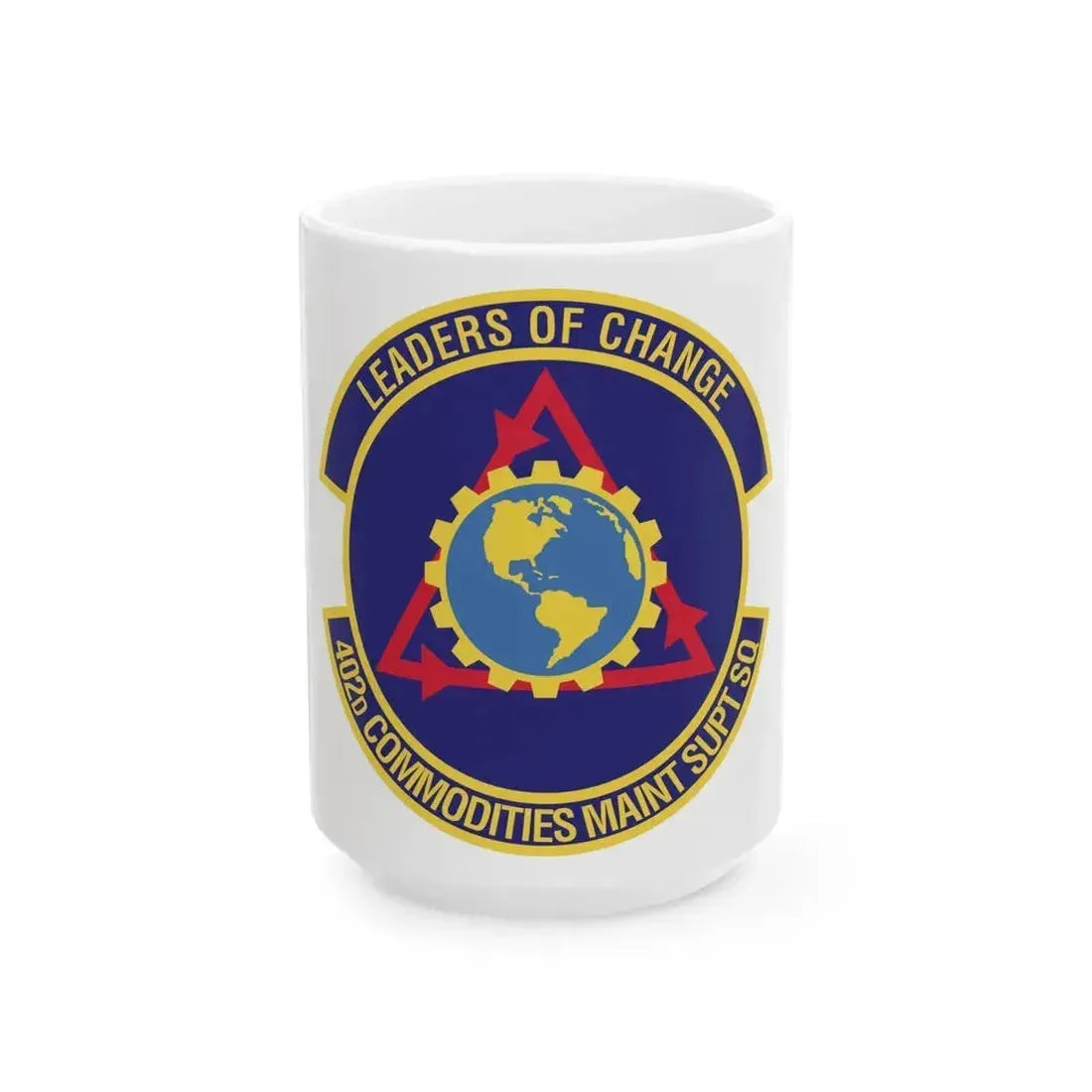 402d Commodities Maintenance Support Squadron (U.S. Air Force) White Coffee Mug 15oz - Go Mug Yourself