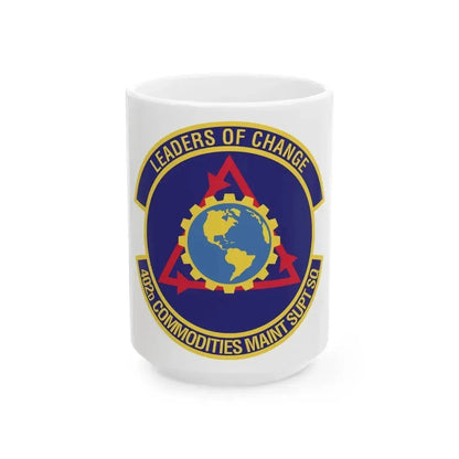 402d Commodities Maintenance Support Squadron (U.S. Air Force) White Coffee Mug 15oz - Go Mug Yourself