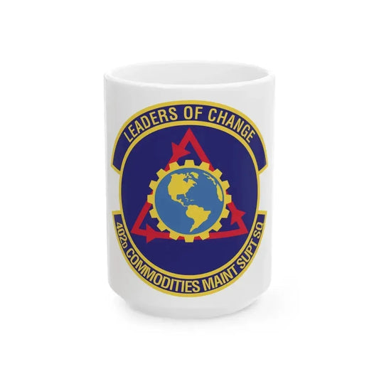 402d Commodities Maintenance Support Squadron (U.S. Air Force) White Coffee Mug 15oz - Go Mug Yourself
