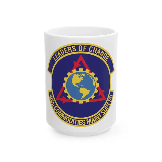 402d Commodities Maintenance Support Squadron (U.S. Air Force) White Coffee Mug 15oz - Go Mug Yourself