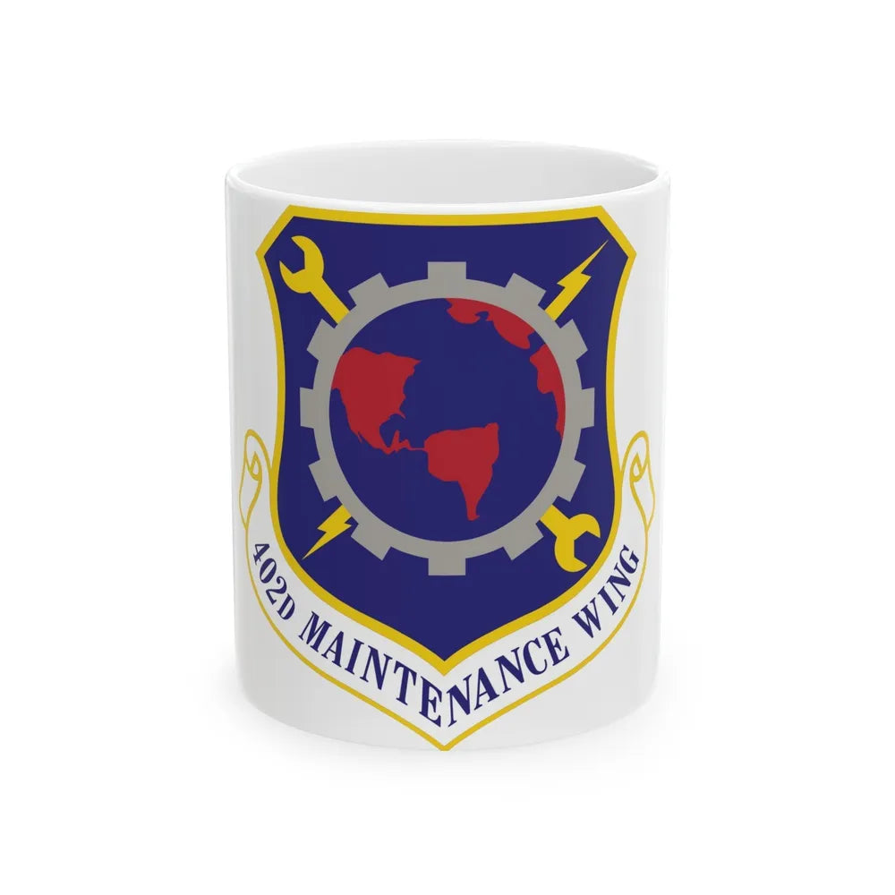 402d Maintenance Wing (U.S. Air Force) White Coffee Mug-11oz-Go Mug Yourself