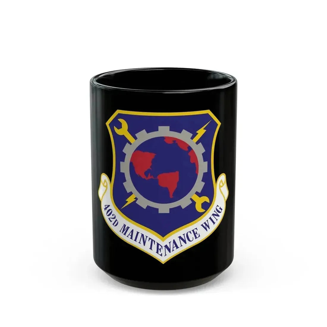 402d Maintenance Wing (U.S. Air Force) Black Coffee Mug 15oz - Go Mug Yourself