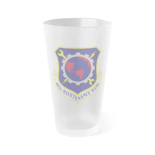 402d Maintenance Wing (U.S. Air Force) Frosted Pint Glass 16oz 16oz Frosted - Go Mug Yourself