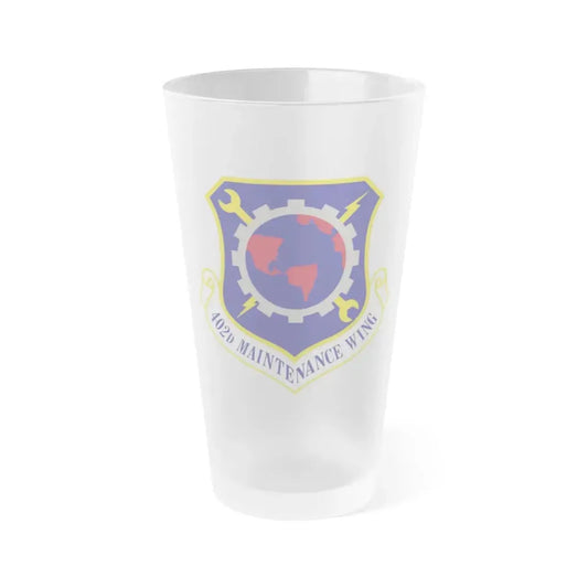 402d Maintenance Wing (U.S. Air Force) Frosted Pint Glass 16oz 16oz Frosted - Go Mug Yourself