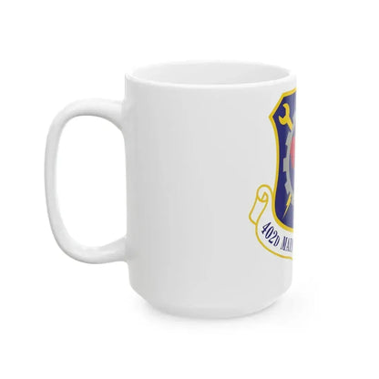 402d Maintenance Wing (U.S. Air Force) White Coffee Mug - Go Mug Yourself