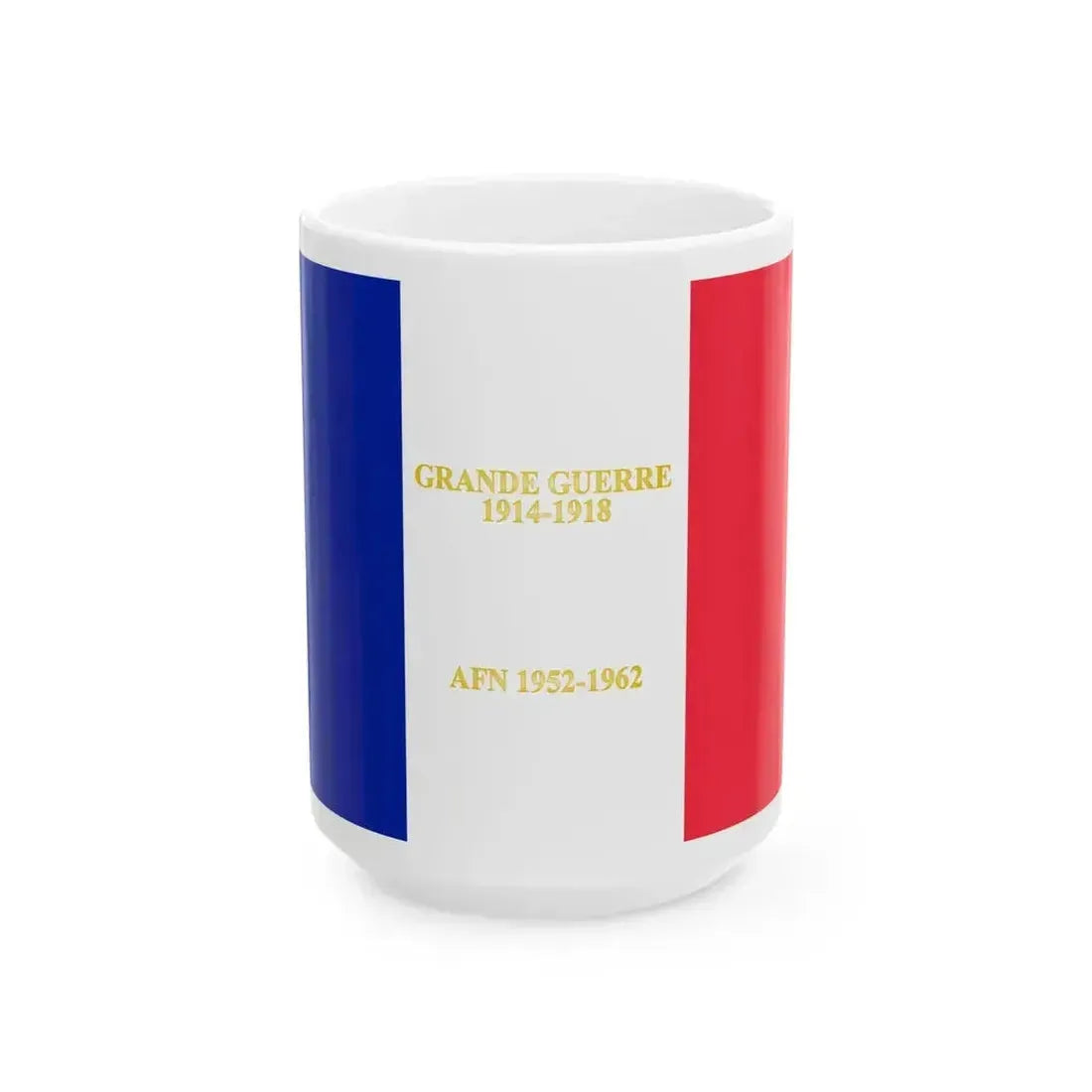 402e regiment dartillerie-drapeau (France) White Coffee Mug 15oz - Go Mug Yourself