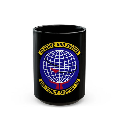 403 Force Support Squadron AFRC (U.S. Air Force) Black Coffee Mug-15oz-Go Mug Yourself