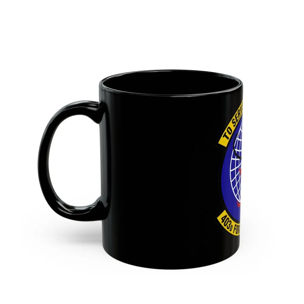 403 Force Support Squadron AFRC (U.S. Air Force) Black Coffee Mug-Go Mug Yourself