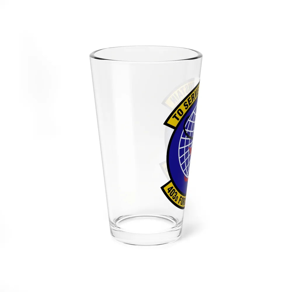 403 Force Support Squadron AFRC (U.S. Air Force) Pint Glass 16oz-Go Mug Yourself