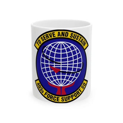 403 Force Support Squadron AFRC (U.S. Air Force) White Coffee Mug-11oz-Go Mug Yourself