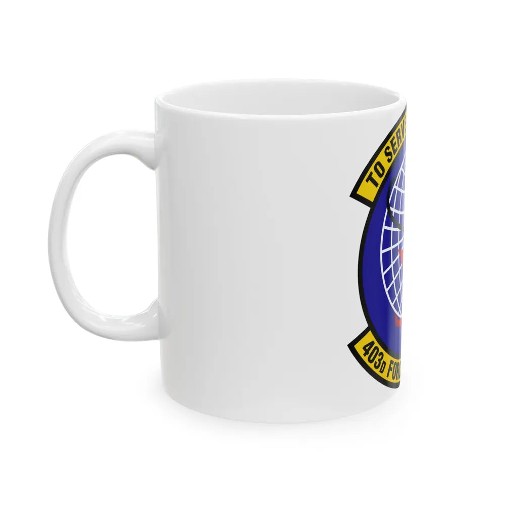 403 Force Support Squadron AFRC (U.S. Air Force) White Coffee Mug-Go Mug Yourself