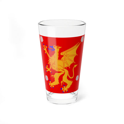Ostergotland flag (Sweden) Pint Glass 16oz