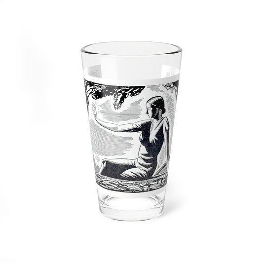 Illustration by Rockwell Kent, 1927 (4) - Pint Glass 16oz