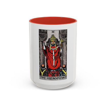 The Hierophant (Tarot Card) Accent Coffee Mug