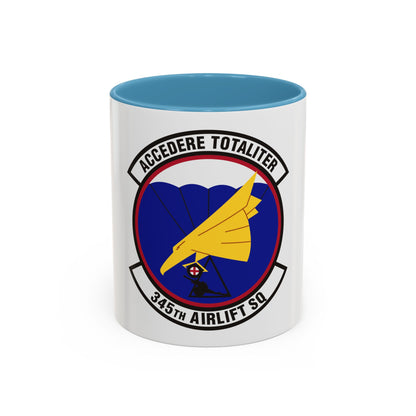 345th Airlift Squadron (U.S. Air Force) Accent Coffee Mug