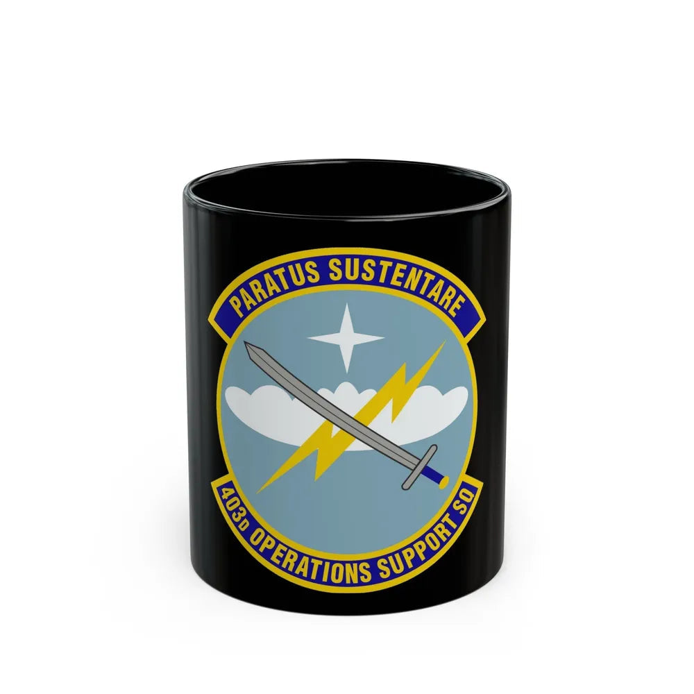 403d Operations Support Squadron (U.S. Air Force) Black Coffee Mug-11oz-Go Mug Yourself