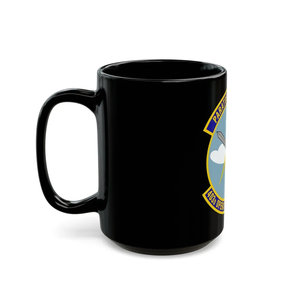 403d Operations Support Squadron (U.S. Air Force) Black Coffee Mug-Go Mug Yourself