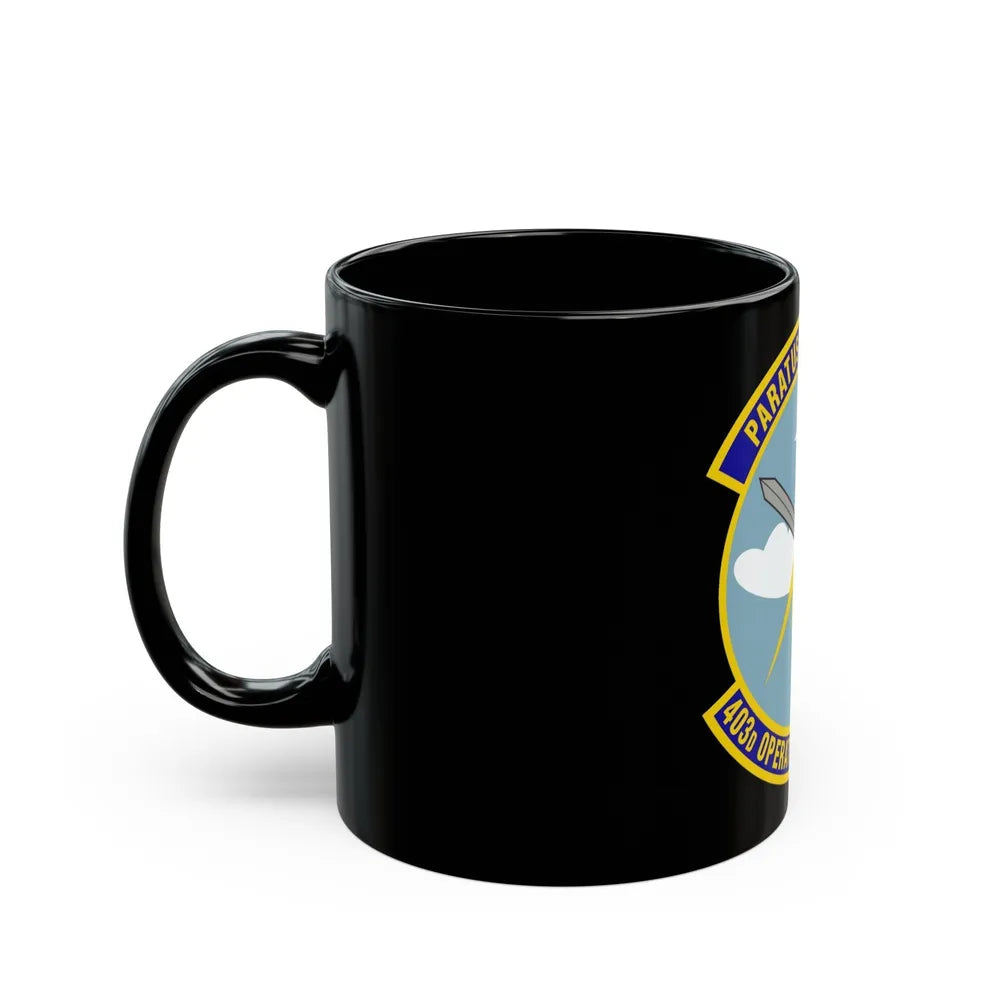 403d Operations Support Squadron (U.S. Air Force) Black Coffee Mug-Go Mug Yourself