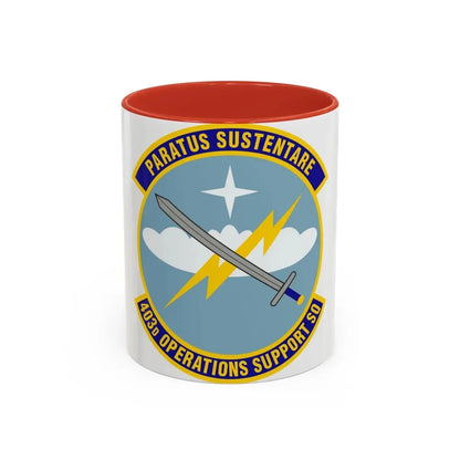 403d Operations Support Squadron (U.S. Air Force) Accent Coffee Mug 11oz Red - Go Mug Yourself