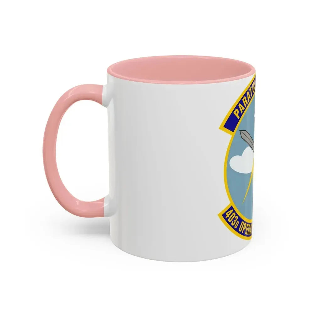 403d Operations Support Squadron (U.S. Air Force) Accent Coffee Mug - Go Mug Yourself