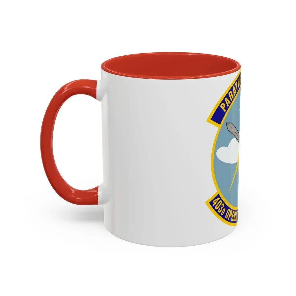 403d Operations Support Squadron (U.S. Air Force) Accent Coffee Mug - Go Mug Yourself