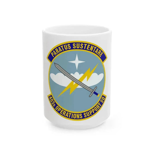 403d Operations Support Squadron (U.S. Air Force) White Coffee Mug 15oz - Go Mug Yourself
