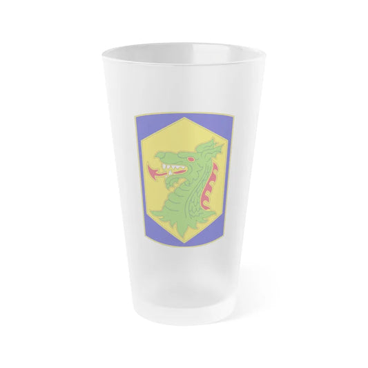 404 Maneuver Enhancement Brigade 2 (U.S. Army) Frosted Pint Glass 16oz-Go Mug Yourself