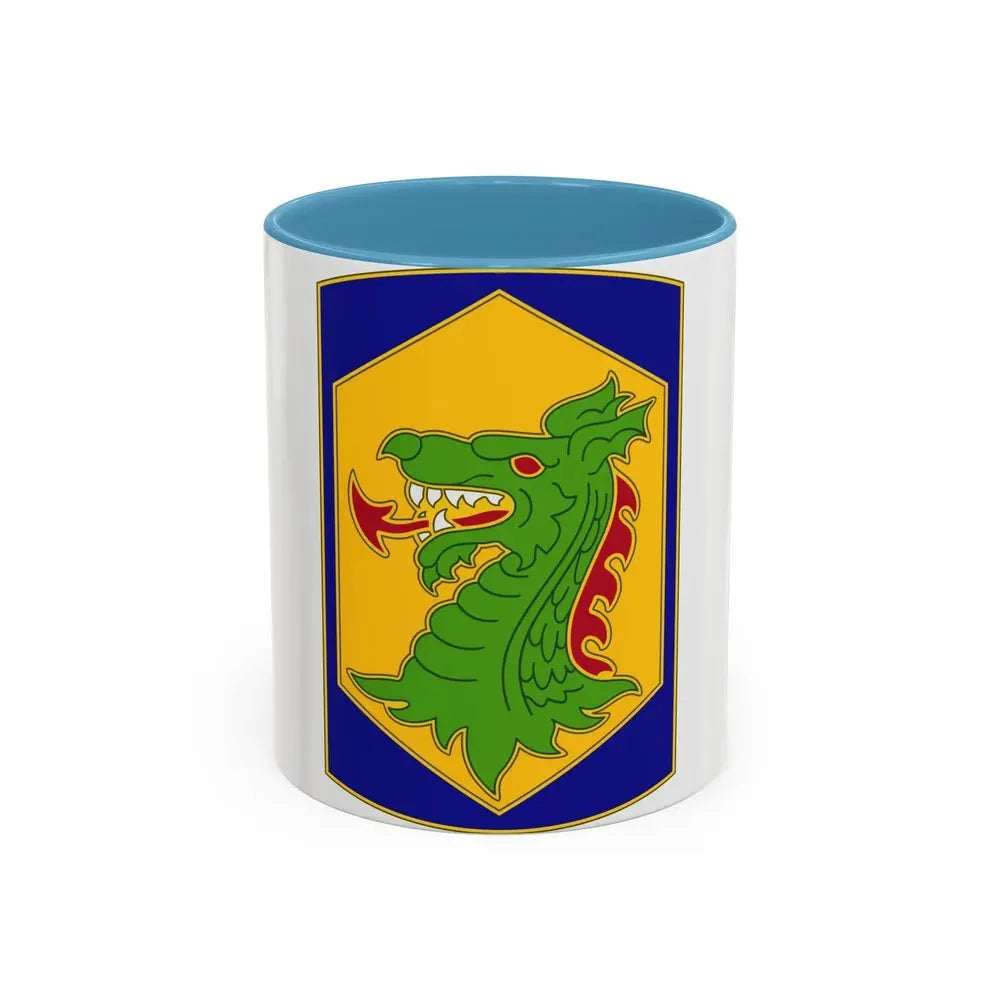404 Maneuver Enhancement Brigade 2 (U.S. Army) Accent Coffee Mug 11oz Light Blue - Go Mug Yourself