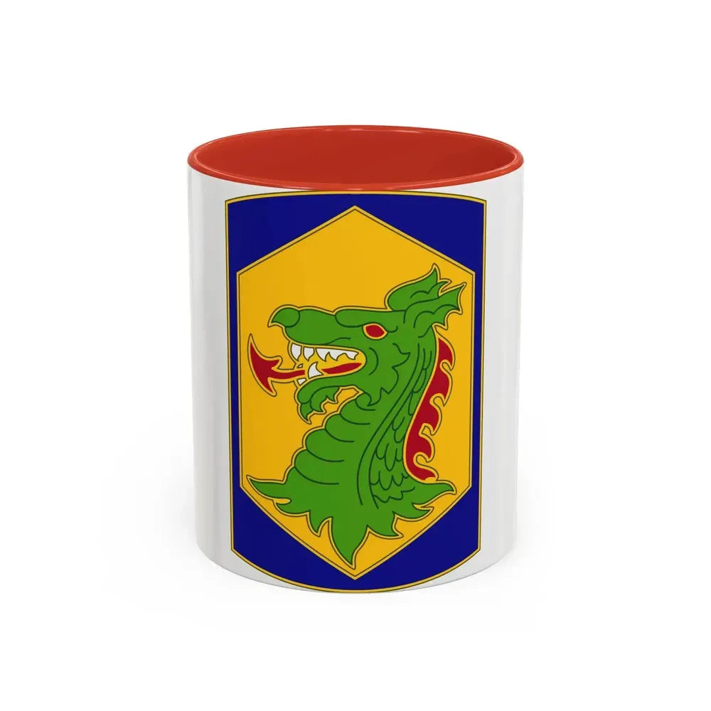 404 Maneuver Enhancement Brigade 2 (U.S. Army) Accent Coffee Mug 11oz Red - Go Mug Yourself