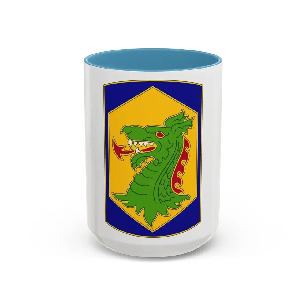 404 Maneuver Enhancement Brigade 2 (U.S. Army) Accent Coffee Mug 15oz Light Blue - Go Mug Yourself