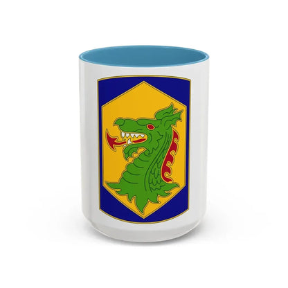 404 Maneuver Enhancement Brigade 2 (U.S. Army) Accent Coffee Mug 15oz Light Blue - Go Mug Yourself