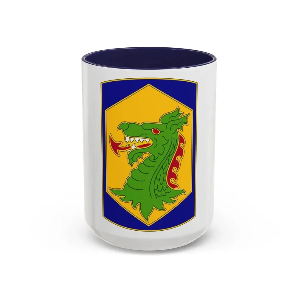 404 Maneuver Enhancement Brigade 2 (U.S. Army) Accent Coffee Mug 15oz Navy - Go Mug Yourself