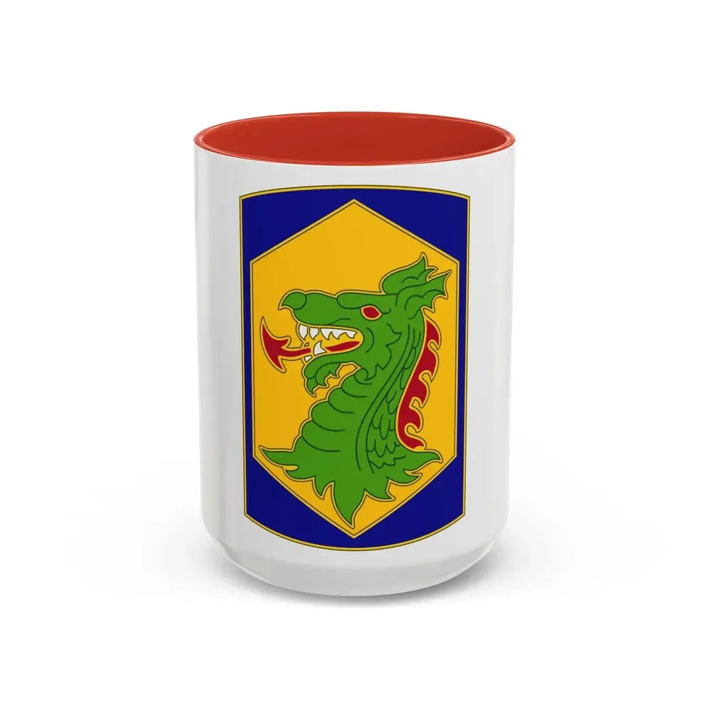 404 Maneuver Enhancement Brigade 2 (U.S. Army) Accent Coffee Mug 15oz Red - Go Mug Yourself