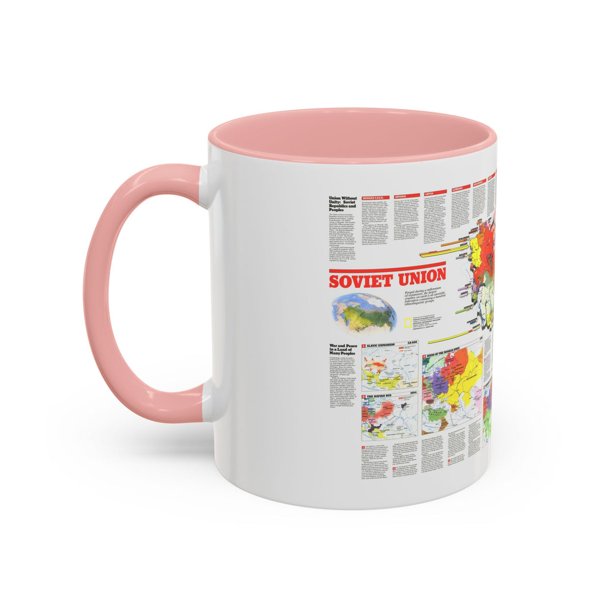 Russia - Soviet Union 2 (1990) (Map) Accent Coffee Mug
